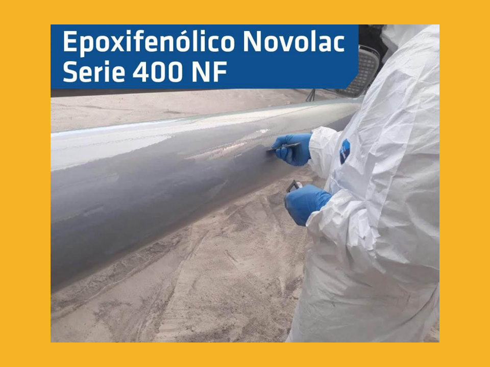 Aplicación Epoxifenólico Novolac Serie 400 NF en Tuberías
