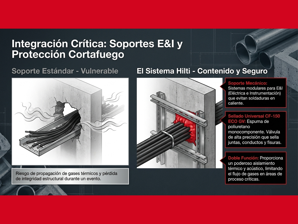 Integración Crítica: Soportes E&I y Protección Cortafuego